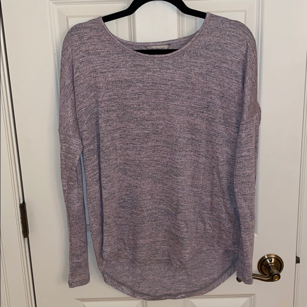 Calvin Klein Jeans long sleeve pink/grey shirt